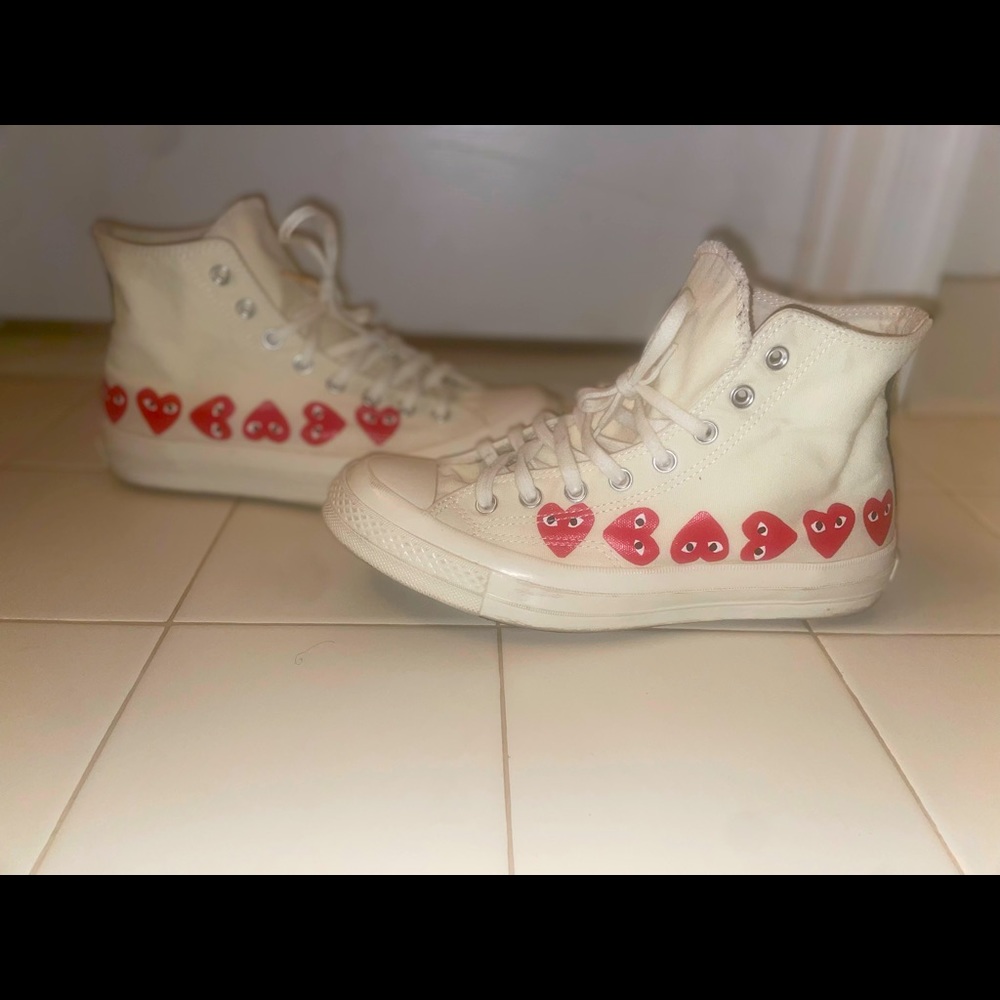 Play Comes Des garçons x Converse Multi Red Heart Chuck Taylor All Star ‘70 High